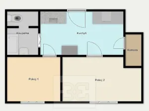 Pronájem bytu 2+1, Praha - Holešovice, 52 m2