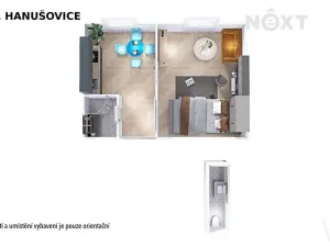 Prodej atypického bytu, Hanušovice, Školní, 40 m2