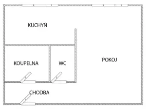 Pronájem bytu 1+1, Most, Javorová, 33 m2