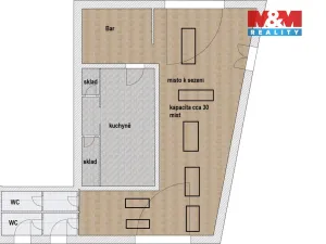 Pronájem restaurace, Praha - Libeň, Karla Hlaváčka, 85 m2