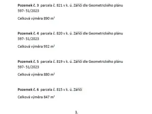 Prodej pozemku pro bydlení, Záříčí, 880 m2