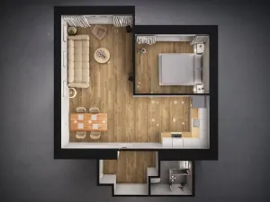 Pronájem bytu 2+kk, Praha - Vršovice, Rybalkova, 44 m2