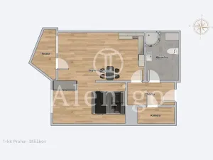 Prodej bytu 2+kk, Praha - Střížkov, Zakšínská, 46 m2