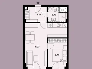 Prodej bytu 2+kk, Brno, Burešova, 51 m2