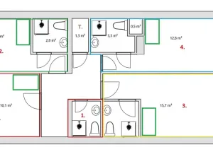 Prodej bytu 4+kk, Praha, Vysočanská, 76 m2