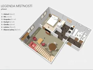 Prodej rodinného domu, Kryry, Na Rybníkách, 90 m2