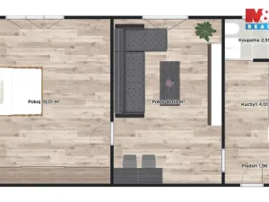 Prodej bytu 2+kk, Nymburk, Masarykova, 43 m2