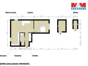 Prodej bytu 2+1, Horažďovice, Šumavská, 50 m2