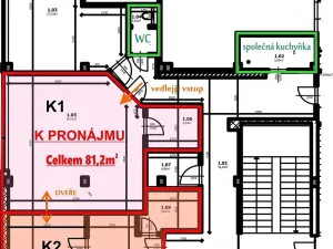 Pronájem kanceláře, Mnichovo Hradiště, Turnovská, 81 m2