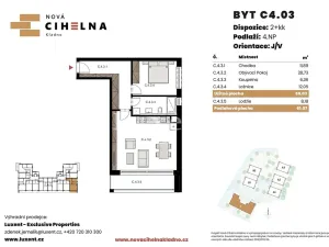 Prodej bytu 2+kk, Kladno, 59 m2