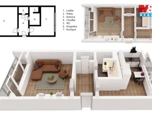 Prodej bytu 1+1, Kralupy nad Vltavou, sídl. Hůrka, 38 m2
