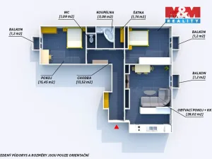 Prodej bytu 3+1, Příbram - Příbram VII, Ostravská, 76 m2