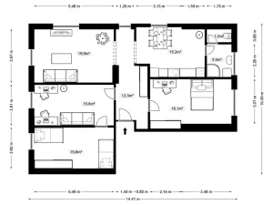 Prodej bytu 4+1, Doksy, Dalibora z Myšlína, 107 m2