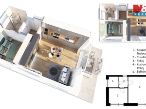Prodej bytu 2+kk, Králíky - Červený Potok, 39 m2