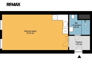 Prodej bytu 1+kk, Abertamy, Vítězná, 41 m2