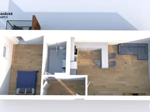 Pronájem bytu 2+kk, Olomouc, Hálkova, 62 m2