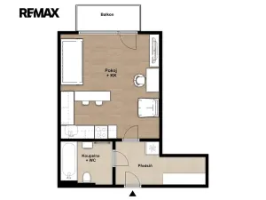 Pronájem bytu 1+kk, Plzeň, V Zahrádkách, 39 m2