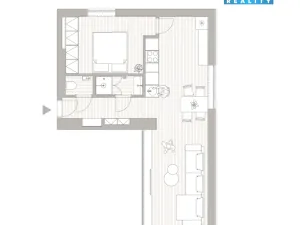 Pronájem bytu 2+kk, Moravany, 9. května, 56 m2