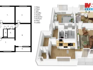 Prodej bytu 3+1, Brandýs nad Orlicí, V Zahradách, 72 m2