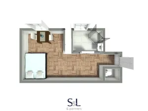 Pronájem bytu 1+kk, Česká Lípa, Žižkova, 28 m2