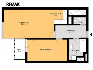 Pronájem bytu 2+kk, Praha - Karlín, Rohanské nábřeží, 73 m2