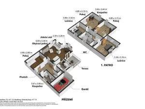 Prodej rodinného domu, Modlany, 121 m2