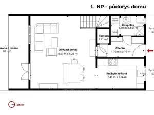 Prodej rodinného domu, Chýně, Opata Mariana, 107 m2