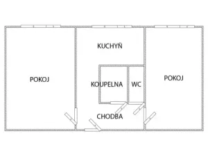 Prodej bytu 2+1, Klášterec nad Ohří - Miřetice u Klášterce nad Ohří, Lesní, 51 m2