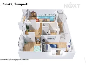 Prodej bytu 3+1, Šumperk, Finská, 64 m2