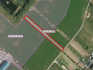 Prodej podílu komerčního pozemku, Moravský Písek, 774 m2