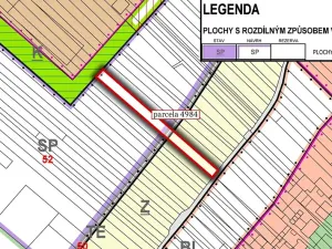 Prodej podílu komerčního pozemku, Moravský Písek, 774 m2