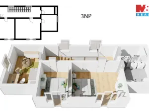 Prodej činžovního domu, Mnichovice - Božkov, Nad rybníkem, 312 m2