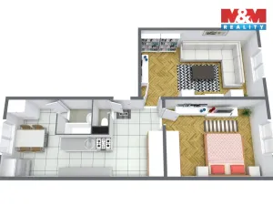 Prodej bytu 2+1, Krajková, 59 m2