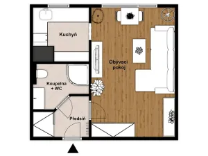 Prodej bytu 1+kk, Praha - Háje, Hekrova, 30 m2