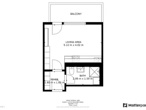 Pronájem bytu 1+kk, Praha - Karlín, Křižíkova, 28 m2