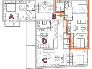 Prodej bytu 3+kk, Praha - Košíře, Holečkova, 55 m2