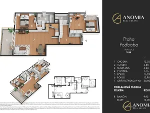 Prodej bytu 3+kk, Praha - Dejvice, Heinemannova, 101 m2