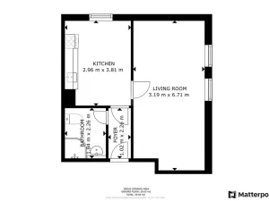 Pronájem bytu 2+kk, Blovice, Americká, 40 m2