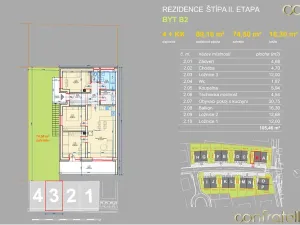 Prodej bytu 4+kk, Zlín, Zimní, 89 m2