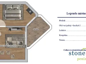 Pronájem bytu 2+kk, České Budějovice, Volejbalistů, 50 m2