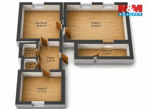 Prodej bytu 2+1, Praha - Nusle, Petra Rezka, 70 m2