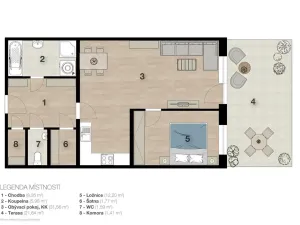 Prodej bytu 2+kk, Praha - Hloubětín, Mochovská, 63 m2