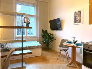 Pronájem bytu 1+kk, Praha - Nusle, náměstí Bratří Synků, 23 m2