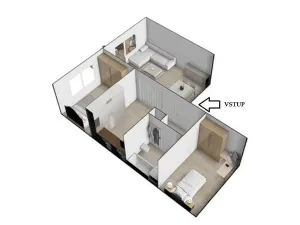 Pronájem bytu 3+1, Brno - Komín, Vrbenského, 64 m2