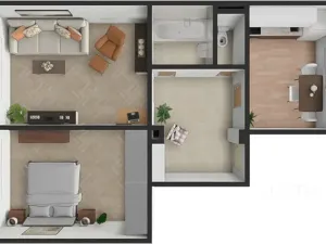 Prodej bytu 2+1, Písek, Šafaříkova, 52 m2