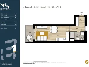 Pronájem bytu 1+kk, Plzeň, Pallova, 32 m2