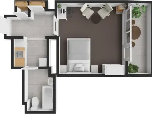 Prodej bytu 1+kk, Praha - Nusle, 5. května, 46 m2