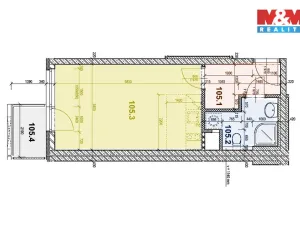 Pronájem bytu 1+kk, Praha - Horní Měcholupy, Modenská, 33 m2