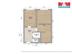 Prodej bytu 2+kk, Králův Dvůr, Nad Stadionem, 41 m2