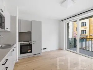 Pronájem bytu 1+kk, Praha - Vršovice, Krymská, 23 m2
